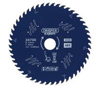 34700 Draper Expert Tct Circular Saw Blade For Wood With Ptfe Coating 216 X 30Mm 48T each