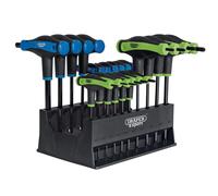 Draper 20 Piece Soft Grip T Handle Hex and Torx Key Set