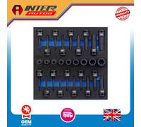 Draper Expert TX-STAR® Impact&Hex Socket Set in 1-2 Drawer EVA Insert Tray,