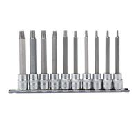 Draper Expert TX-STAR Plus Socket Bit Set 3/8" Square Drive 100mm 10 Pieces