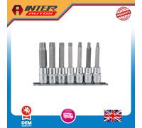 Draper Expert TX-STAR® Security Socket Bit Set, 1-2" Sq. Dr., 100mm (7 Piece) 1
