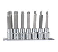 Draper Expert TX-STAR Security Socket Bit Set 1/2" Square Drive 100mm 7 Pieces