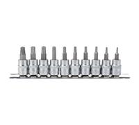 Draper Expert TX-STAR Security Socket Bit Set 3/8" Square Drive 48mm 10 Pieces
