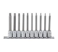 Draper Expert TX-STAR Socket Bit Set 3/8" Square Drive 100mm 10 Pieces Hand Tool