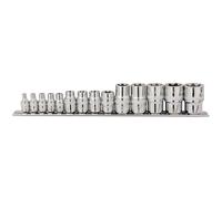 Draper Expert TX-STAR Socket Set 1/4" 3/8" & 1/2" Square Drive 14 Pieces