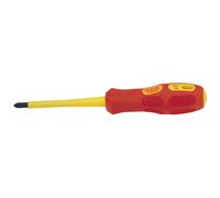 Draper Expert VDE Approved Fully Insulated Cross Slot Screwdriver, No.2 x 100mm (Sold Loose)
