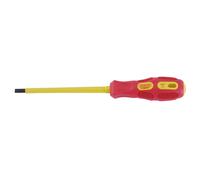 Draper Expert VDE Approved Fully Insulated Plain Slot Screwdriver, 5.5 x 125mm (Display Packed)