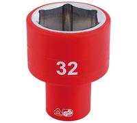 Draper Expert VDE Socket 1/2" Sq. Dr. 32mm 10,000V Tested
