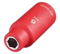 Draper Expert Xp1000 Vde 6mm Socket 1/4" Drive Insulated 1000V Electric Safe