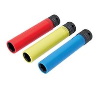 Draper Extra Long Alloy Wheel Nut Socket Set 1/2"D 150mm 3pc Nylon Sleeve 07121