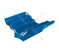 Draper Extra-Long Four Tray Cantilever Tool Box, 495mm, Blue