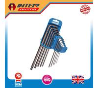 Draper Extra Long Imperial Hex. and Ball End Hex. Key Set (10 Piece) 33723