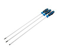 Draper 32603 Extra Long Reach Soft Grip Screwdriver Set 450Mm (3 Piece) per set