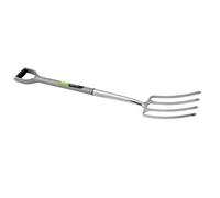 Draper Extra Long Stainless Steel Garden Fork with Soft Grip Handle 83753