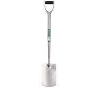 Draper Extra Long Stainless Steel Garden Spade with Soft Grip