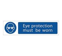 Draper Eye Protection' Mandatory Sign, 200 x 50mm 73085