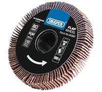 Draper Fibre Backed Aluminium Oxide Flap Wheel 10 x 60mm 80 Grit 5100 RPM