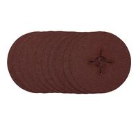 Draper Fibre Sanding Discs 115mm 115mm 60g Pack of 10
