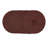 Draper Fibre Sanding Discs 125mm 125mm 36g Pack of 10