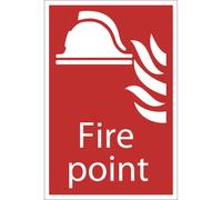 Draper Fire Point Sign 200mm 300mm Standard