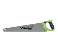 Draper Venom 550mm 8PPI First Fix Double Ground Tool Box Wood Hand Saw - 55cm Blade Length - 82196 - DIY Tree Garden Woodworking Handsaw, Green