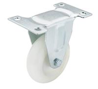 Draper Fixed Plate Fixing Nylon Wheel 75Mm Diameter S.w.l. 100Kg 65502