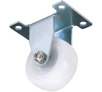 Draper Fixed Plate Fixing Nylon Wheeled Castor 50mm