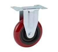 Draper Fixed Plate Fixing Polyurethane Wheel 100Mm Diameter S.w.l. 125Kg 65522