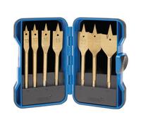 Titanium Nitride Coated Flat Wood Bit Set (7 Piece)