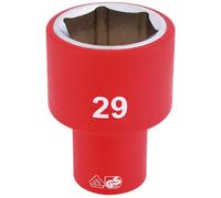 Draper Fully Insulated Vde Socket, 1/2" Sq. Dr., 29mm 31988
