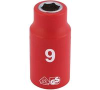 Draper Expert 31556 Fully Insulated Vde Socket 3/8in Sq. Dr. 9Mm each
