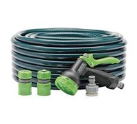 Draper Garden Hose & Spray Gun Kit Polyester Yarn Reinforcement 12mm Bore 30m