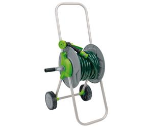 Draper Garden Hose Trolley Kit Tubular Steel Frame With Wind-Up Handle 15m