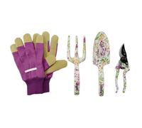 Draper 4 Piece Floral Pattern Garden Tool Set