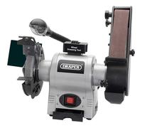 Draper 05096 150mm 370W 230V Bench Grinder with Sanding Belt and Worklight