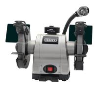 Draper Heavy Duty Bench Grinder with Worklight - 200mm, 550W