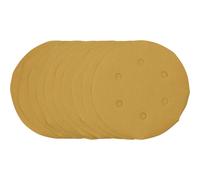 Gold Sanding Discs with Hook & Loop, 150mm, 400 Grit (Pack of 10)