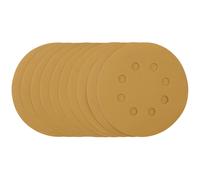 Draper Gold Sanding Discs With Hook & Loop 125mm 400 Grit 10 Pieces Heavy Duty