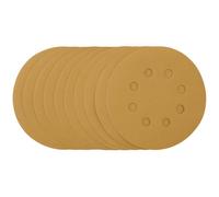 Draper 59856 Gold Sanding Discs with Hook & Loop, 125mm, 400 Grit (Pack of 10)