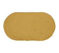 Draper Gold Sanding Discs With Hook & Loop, 150mm, 400 Grit (Pack Of 10) 64282