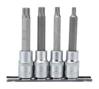 Draper H-SPLINE/4/100 1/2'' Drive 4 Piece Spline Socket Bit Set