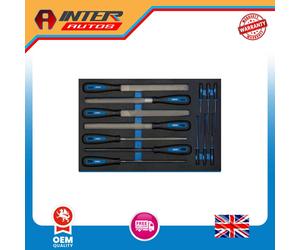 Draper Hand File Set in 3-4 Drawer EVA Insert Tray (13 Piece) 63513 63513