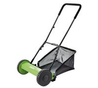 Draper Hand Push Lawn Mower 380mm Cut Height 18-45mm Capacity 19L 84749