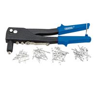 Draper Hand Riveter Kit for Aluminium Rivets 2.4, 3.2, 4.0, and 4.8mm 27847