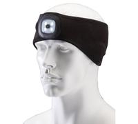Draper Headband with USB Rechargeable LED Torch, 1W, Black, One Size