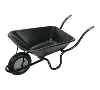 Heavy Duty Plastic Tray Contractors Wheelbarrow, 85L