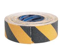 Draper Heavy Duty Safety Grip Tape Roll, 18m x 50mm, Black and Yellow