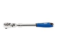 Draper 26817 1/2-Inch Square Drive 72 Tooth Flexible Head Extending Reversible Ratchet, Blue