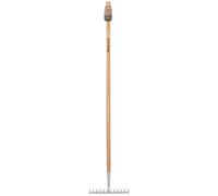 Draper Heritage Stainless Steel Garden Rake With Ash Handle Fully Hardened x2
