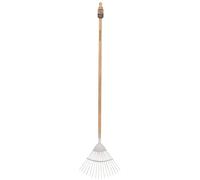 Draper Heritage Stainless Steel Lawn Rake With Solid Ash Handle Fully Hardened